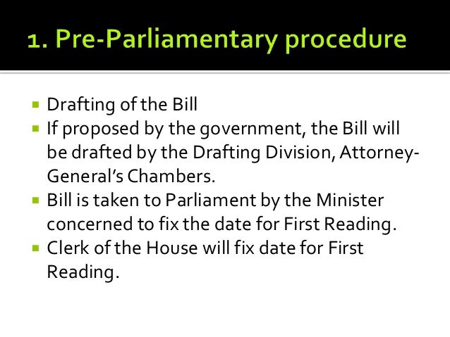 what is the role of parliament in making a law role of government in law making